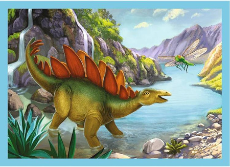 Trefl Wyjątkowe Dinozaury Puzzle 4w1