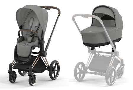 [OUTLET] Cybex Priam 4.0 Wózek Głęboko-Spacerowy Mirage Grey