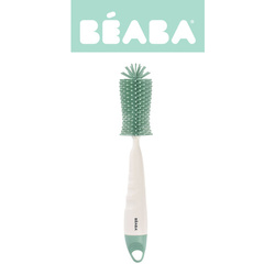 Beaba Szczotka do butelek i smoczków silikonowa Sage Green