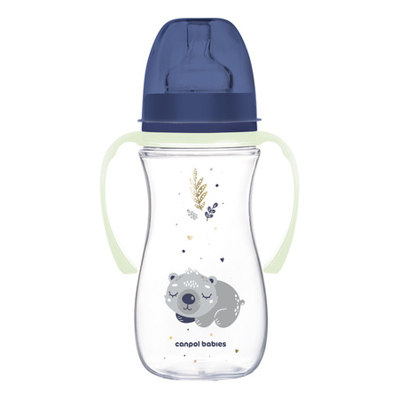 Canpol Babies EasyStart Butelka Antykolkowa 300ml Sleepy Koala 35/238 Niebieska