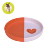 Lassig Talerzyk silikonowy dla dzieci Happy Rascals Heart lavender
