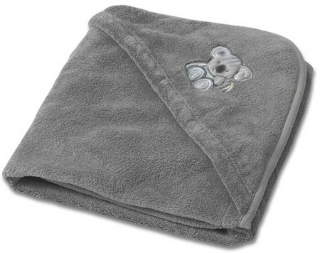 Kocyk z mikrofazy z kapturkiem KOALA roz. 95x95