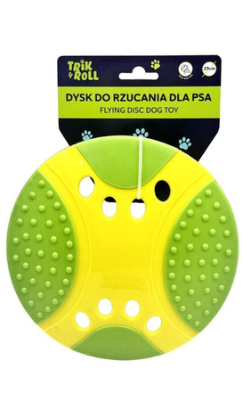 Trik&Roll Dysk do Rzucania dla Psa 23cm Zółta