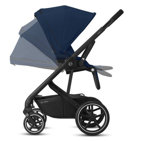 Cybex Balios S Lux Wózek Głęboko-Spacerowy Navy Blue - Czarna Rama 2022
