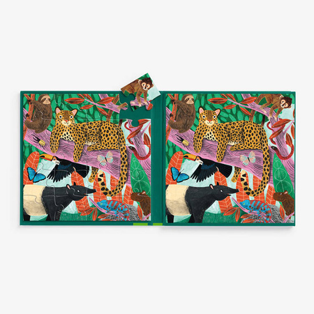 Mudpuppy Puzzle magnetyczne 2w1 Safari & dżungla 20 elementów 4+