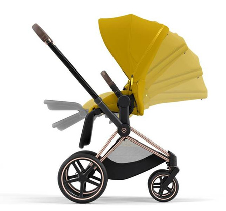 [OUTLET] Cybex Priam 4.0 Mustard Yellow - stelaż Chrome Black