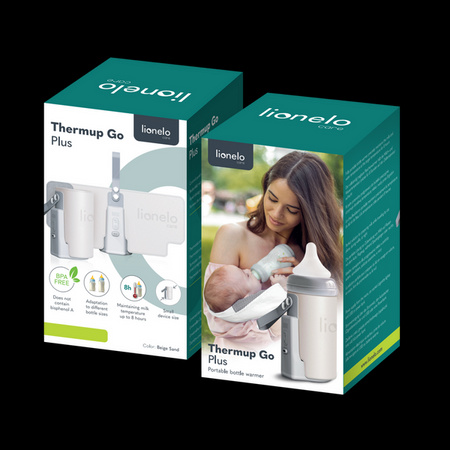 Lionelo Thermup Go Plus Przenośny Podgrzewacz Do Butelek Beige Sand