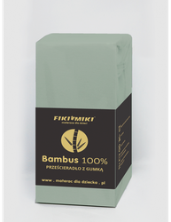 Fiki Miki Prześcieradło Bambusowe Zielone 35x75