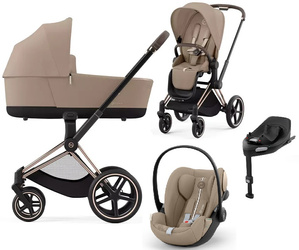 Cybex Priam 4.0 Wózek Głęboko-Spacerowy + Cybex Cloud G I - Size Fotelik Samochodowy + Baza G