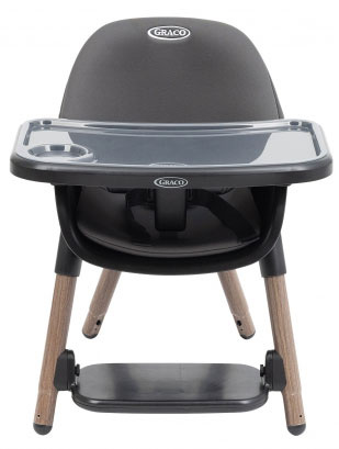 Graco Presti Krzesełko Dziecięce do Karmienia 3w1 Charcoal