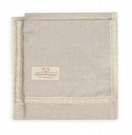 BabyMatex Koc dziecięcy 75x100 LINEN w pudełku kolor 15 beż 