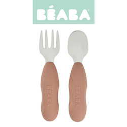 Beaba Zestaw pierwszych sztućców ze stali nierdzewnej Praline