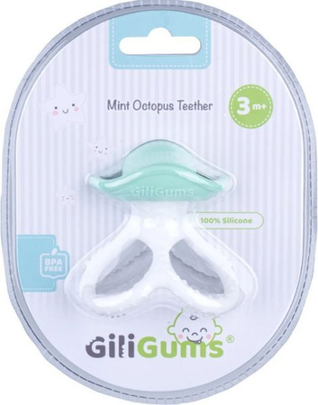 GiliGums Gryzak Silikonowy Ośmiorniczka Miętowy
