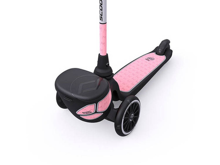 Scootandride Highwaykick 2 Lifestyle Hulajnoga Trójkołowa Balansowa ze Świecącymi Kółkami i Odblaskową Kierownicą 2+ Reflective Rose