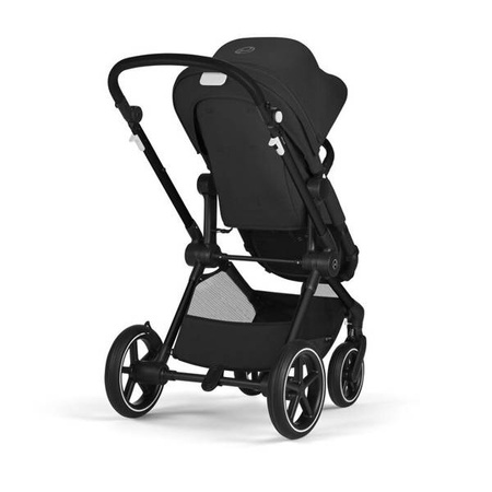 Cybex Eos Lux Wózek Głęboko-Spacerowy Rama Czarna Moon Black 