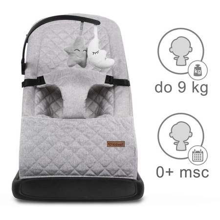 Kidwell Laro Leżaczek Bujaczek Full Grey/Black