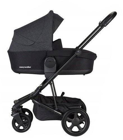 Easywalker Harvey 2 Wózek Głęboko-Spacerowy Night Black (zawiera stelaż, siedzisko z budką i pałąkiem) 