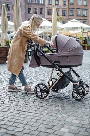 Roan Ivi 2.0 Vintage Wózek Głęboko-Spacerowy Sicilian Olive + Cybex Aton B2 i-Size Fotelik Samochodowy 0-13kg + Baza One Volcano Black	