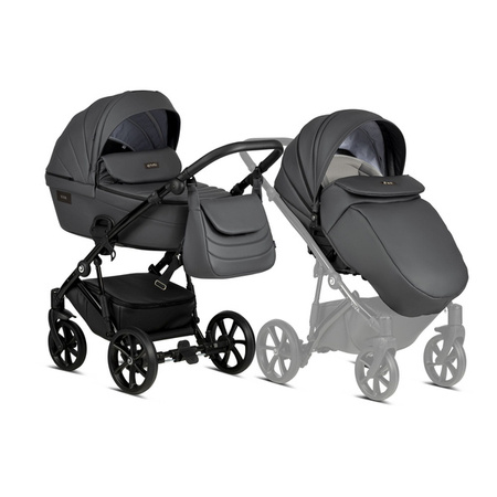 Tutis Viva 4 Leather Wózek Głęboko-Spacerowy 087 Shadow Grey