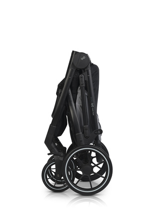 Easy Go Duoflex Wózek Głęboko-Spacerowy Bliźniaczy Rok po Roku Cloudy Gray 2 Siedziska 2 Gondole