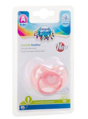 Canpol Babies Pastelove Smoczek Uspokajający Silikonowy Symetryczny 0-6m 