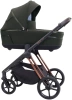 Espiro Miloo 2025 Wózek Głęboko-Spacerowy 204 Luxury Green + Cybex Aton B2 i-Size Fotelik Samochodowy 0-13kg + Baza One Volcano Black