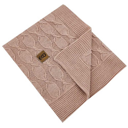 Eko Kocyk dzianinowy Alpaka Pudrowy Róż