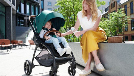 Kinderkraft Evolution Wózek Spacerowy + Cocoon  Platinum Grey