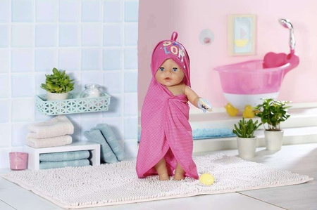 Baby Born Dziewczęcy Zestaw Ręczników Kąpielowych z Kapturem Dla Lalki