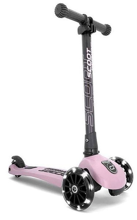 Scootandride Highwaykick 3 LED Hulajnoga Składana ze Świecącymi Kółkami 3+ Rose