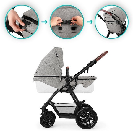 Kinderkraft XMOOV Wózek wielofunkcyjny 3w1 Black