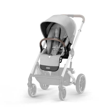 Cybex Balios S Lux Wózek Głęboko-Spacerowy + Cloud G I-Size Fotelik Samochodowy 0-13kg + Osłony Przeciwdeszczowe + Adaptery Lava Grey