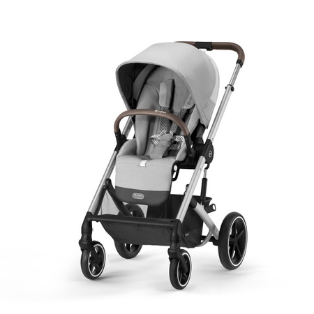 Cybex Balios S Lux Wózek Głęboko-Spacerowy + Cloud G I-Size Fotelik Samochodowy 0-13kg + Osłony Przeciwdeszczowe + Adaptery Lava Grey