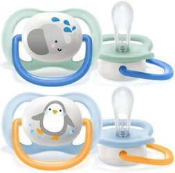 Avent Smoczek Uspokajający Ultra Air Boy Elephant/Penguin 0-6M 080/05