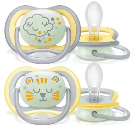Philips Avent, Smoczek Uspokajający Ultra Air Night 18m+