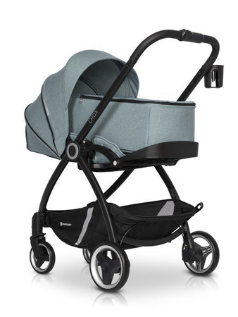 Euro-Cart Crox Wózek Głęboko-Spacerowy 2w1 z miękką gondolą Cosmic Blue