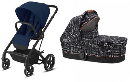 Cybex Balios S Lux Wózek Głęboko-Spacerowy Navy Blue - Czarna Rama 2022