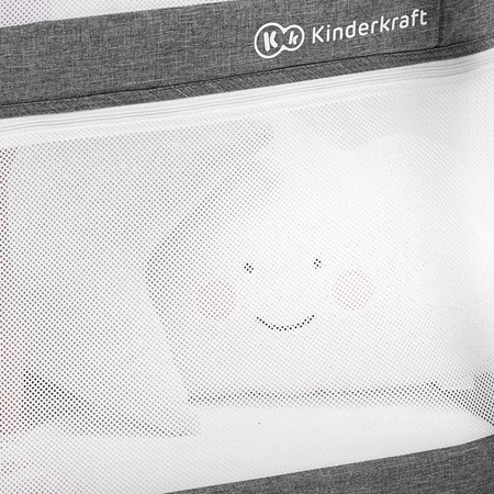 Kinderkraft Sofi Łóżeczko Turystyczne Z Funkcją Kojca 4w1 Grey