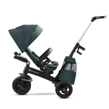 Kinderkraft EASYTWIST - Rowerek trójkołowy Midnight Green