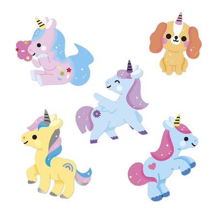 Janod Naklejki 100 szt. Jednorożce 3+