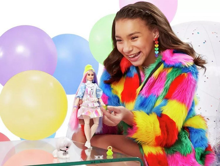 Barbie Extra Moda Lalka + Zwierzątko  GRN27 GVR05