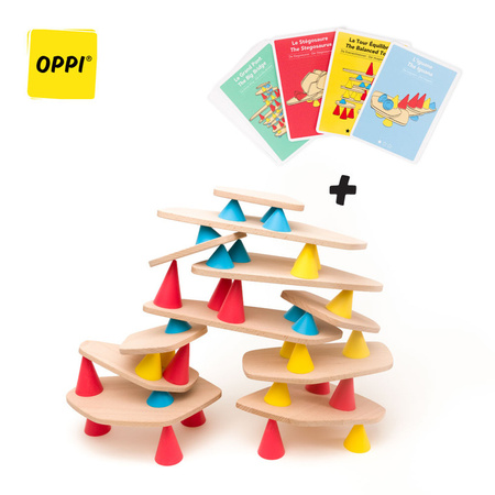 OPPI Kreatywny zestaw konstrukcyjny średni Piks Medium 44 el. + Zestaw 24 kart kreatywnych 3+