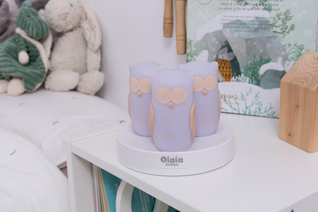 Olala Boutique Zestaw 3 Lampek Nocnych LED Sowy