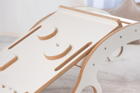 GUGI Bujak Montessori XL Drewniany + Ścianka Wspinaczkowa / Zjeżdzalnia