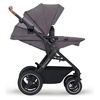 Kinderkraft B-Tour Wózek Głęboko-Spacerowy + Fotelik 0-13 kg Zestaw 3w1 Dark Grey
