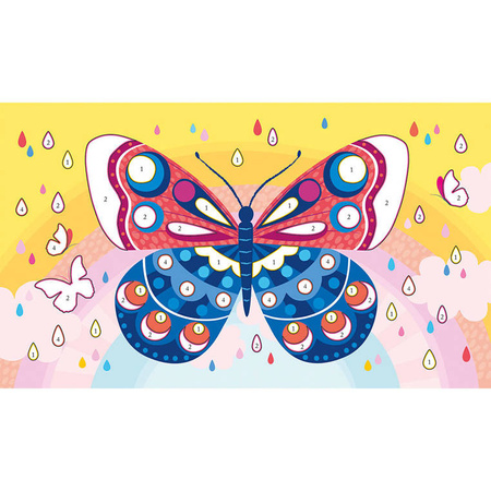 Janod Zestaw kreatywny Fluorescencyjny piasek Motyle 6+