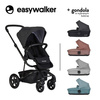 Easywalker Harvey 2 Wózek Głęboko-Spacerowy Night Black (zawiera stelaż, siedzisko z budką i pałąkiem) 