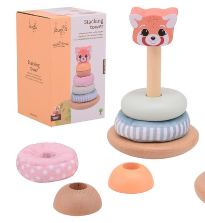 Joueco The Wildies Family Drewniana wieża sensoryczna