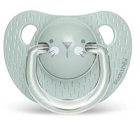 Suavinex Smoczek anatomiczny silikonowy Premium +18m Kotek miętowy Hygge Baby