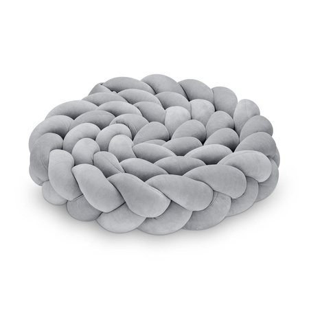 SenLove Ochraniacz do Łóżeczka Warkocz 360cm Szary